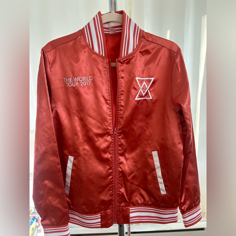 Tim McGraw Faith Hill tour Soul2Soul peachy Satin bomber Jacket